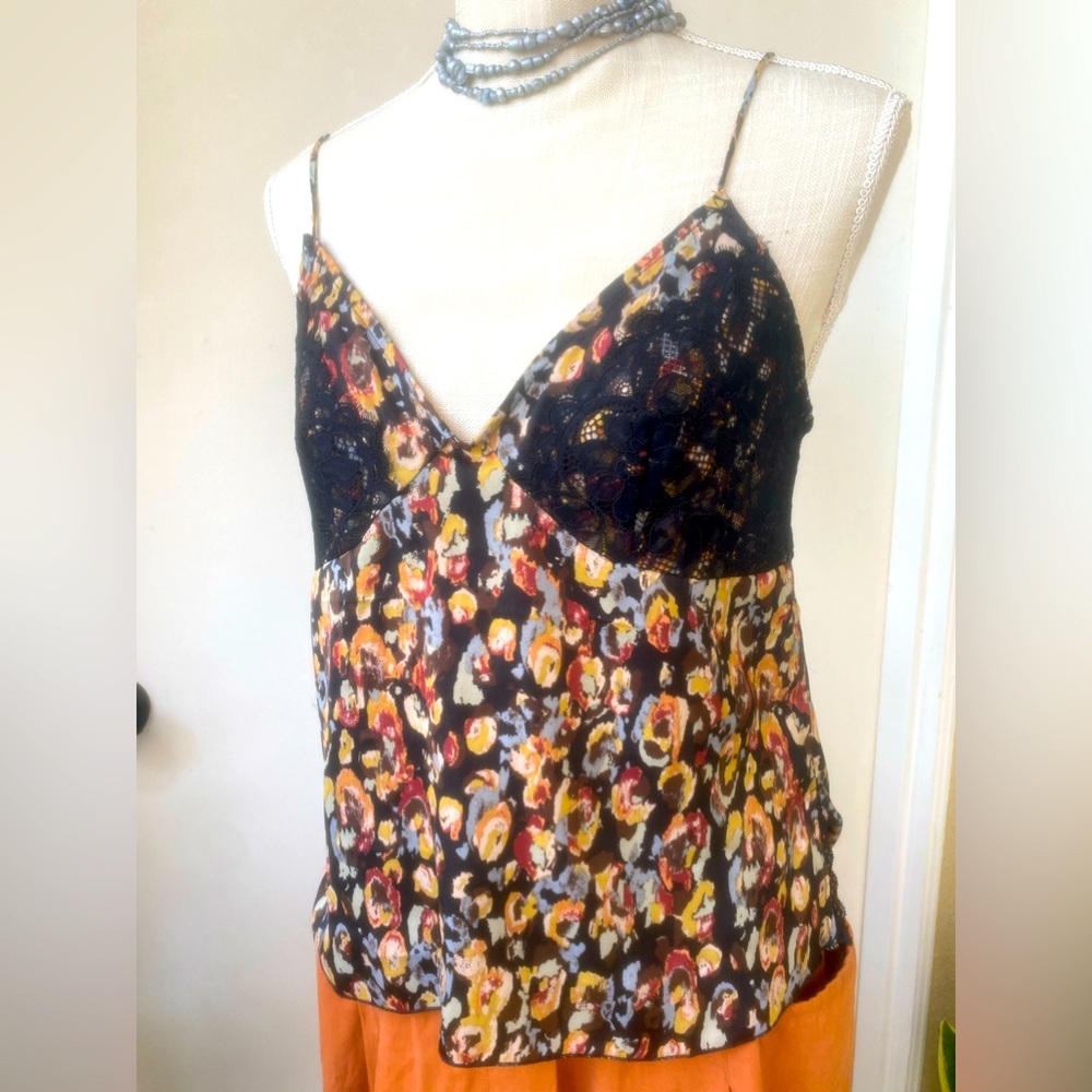 intimately free people lace chemise camisole cami sz d